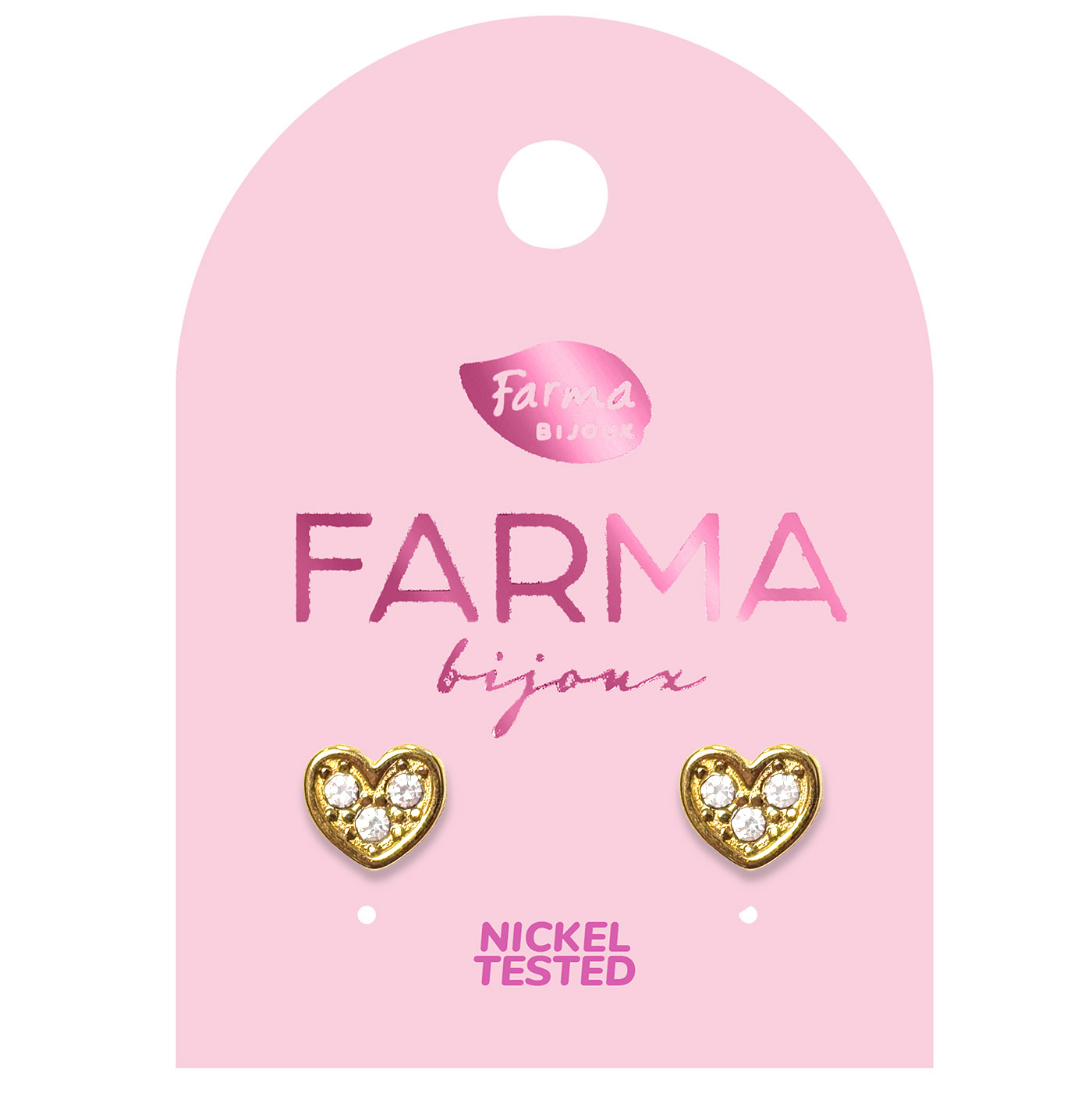 Orecchini bambini cuori e fiori Farmabijoux